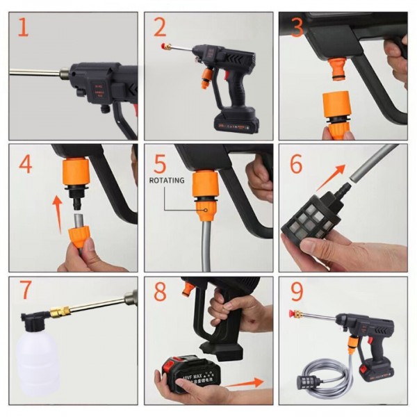 Portable Cordless Pressure Washer