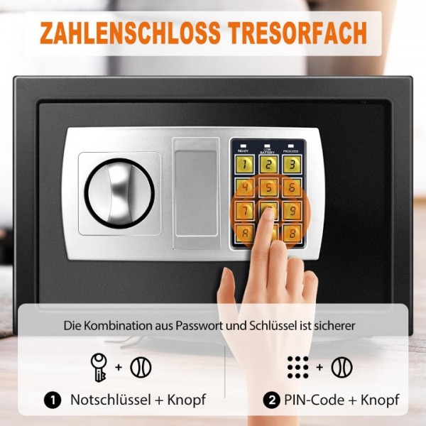 8.5L Digital Safe Box with PIN Code and Keys