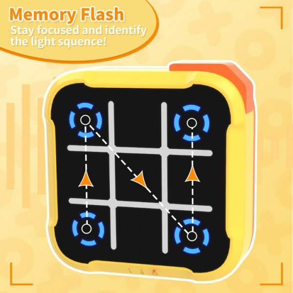 4-in-1 Tic Tac Toe Handheld Game Console with Memory Mode