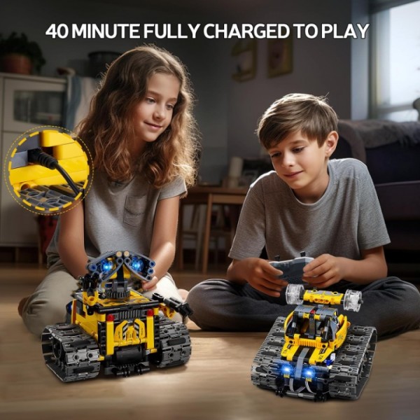 4 in 1 Roboter Kinder Technik Ferngesteuert Bauspielzeug - App & Fernsteuerung