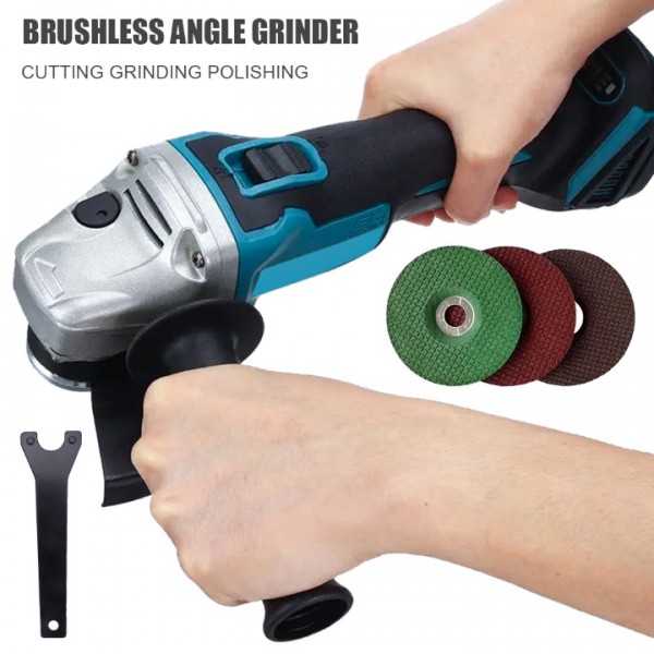 18V Brushless Cordless Angle Grinder with Ergonomic Handle