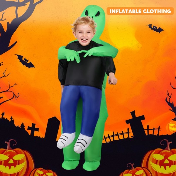 Kids Inflatable Alien Costume for Halloween and Party Fun
