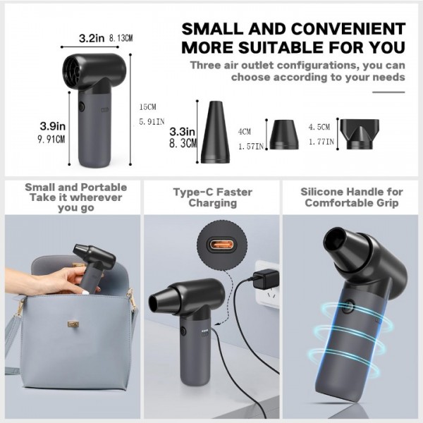 High Power Electric Air Duster 6000mAh Rechargeable Blower