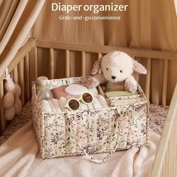 Baby Diaper Caddy Organizer for Nursery and Travel
