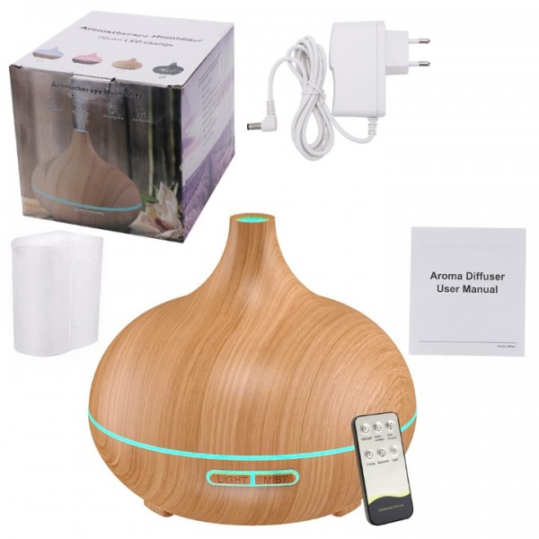 500ml Ultrasonic Aroma Diffuser with Remote Control