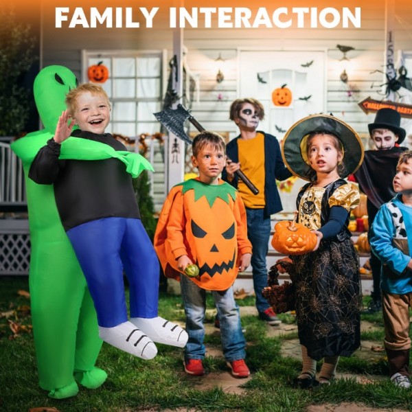 Kids Inflatable Alien Costume for Halloween and Party Fun