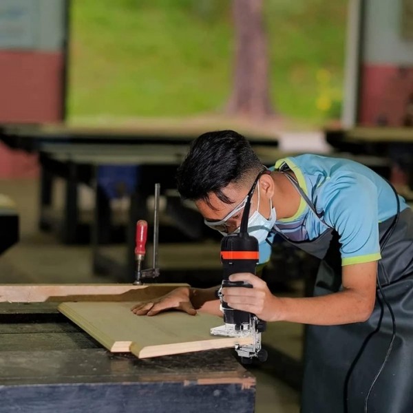 30000RPM Compact Router Tool for Wood Edge Trimming