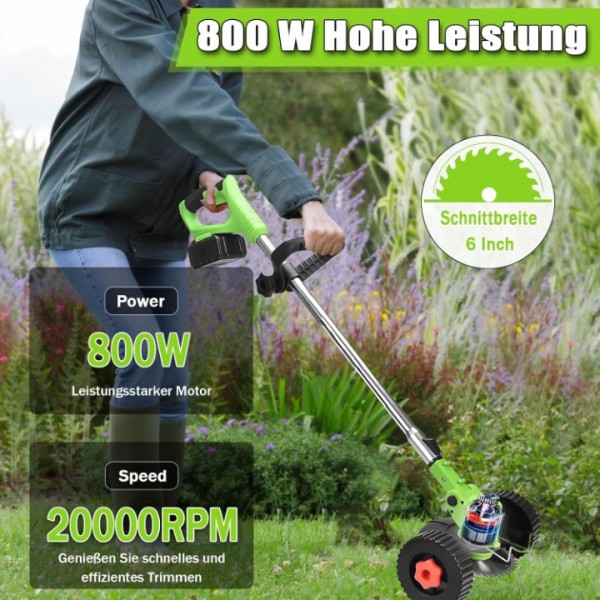 21V 800W Cordless Grass Trimmer