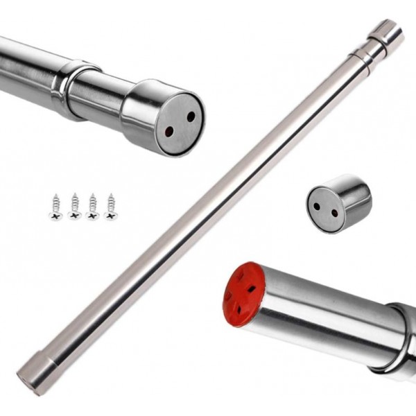 Extendable Telescopic Curtain Rod Rail Wardrobe Closet Cloth Towel Hanging Pole