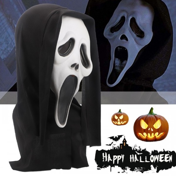 Realistic Latex Skull Mask for Halloween Horror Party Costume