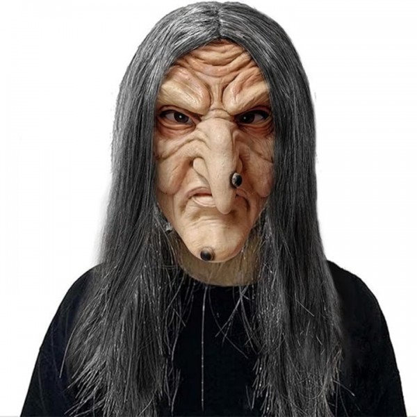 Scary Witch Latex Mask for Halloween Party Cosplay...