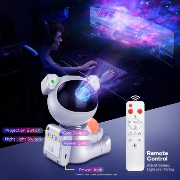 Astronaut Space Buddy Projector + Remote AU STOCK