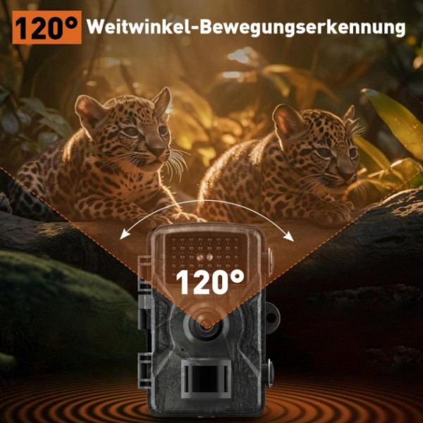 4K 32MP Waterproof No-Glow Night Vision Hunting Trail Camera
