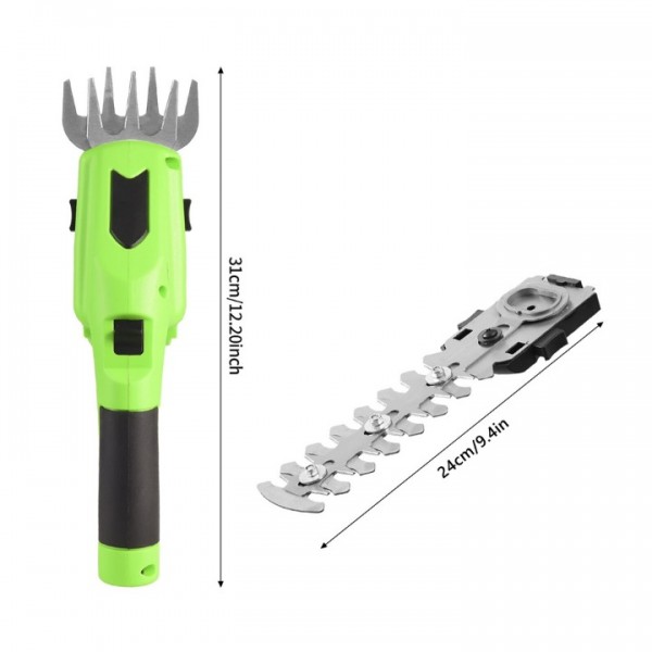 Cordless Hedge Trimmer and Grass Shear with Powerful Motor