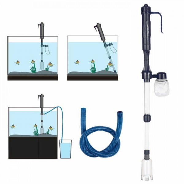 Electric Gravel Vacuum Cleaner Pump Aquarium Fish Tank Water Change Siphon