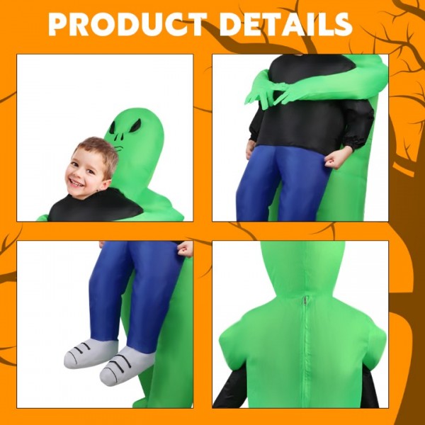 Kids Inflatable Alien Costume for Halloween and Party Fun