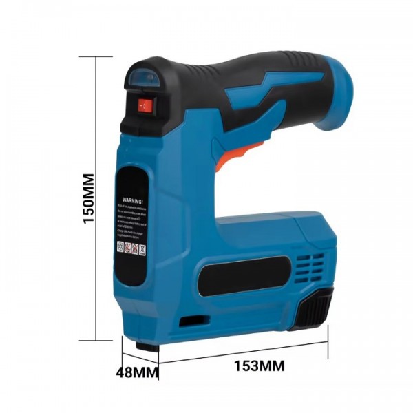 Cordless Electric Nail Gun with 2000mAh Battery and Staples