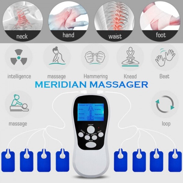 TENS EMS Reizstromgerät Elektro Stimulationsgerät Massage Gerät Muskelstimulator
