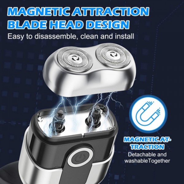 Portable Electric Shaver with LED Display