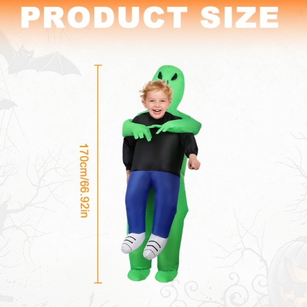 Kids Inflatable Alien Costume for Halloween and Party Fun