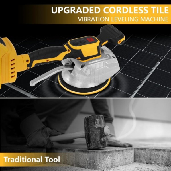 Tile Vibration Tool with 6 Adjustable Speeds