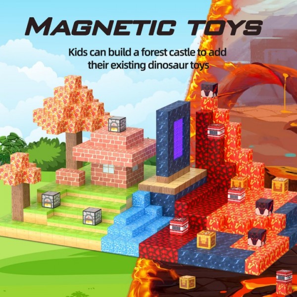 100-Piece Magnetic Building Blocks STEM Toy