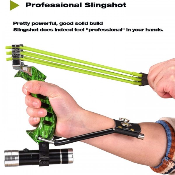 Adults Powerful Slingshot Catapult Handle Sling Shot Game Hunting High Velocity