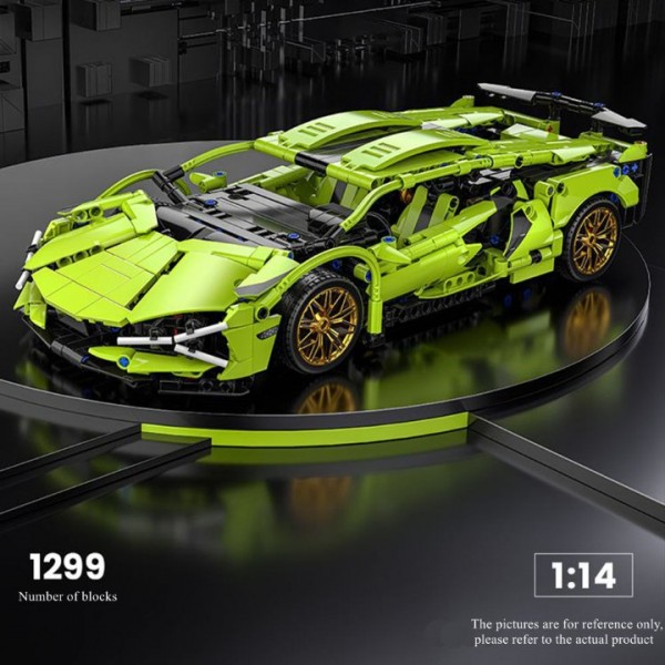 Sports Car Technic Building Blocks Racing Kit 1:14 Model Toy Learning Experien