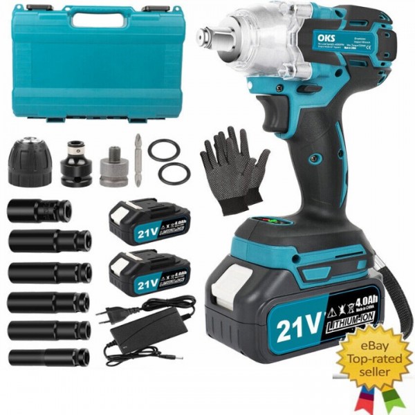 21V Cordless Impact Wrench 650N.m High Torque Powe...