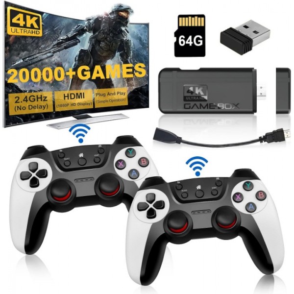 Wireless Retro Game Console with 30000 Games and H...