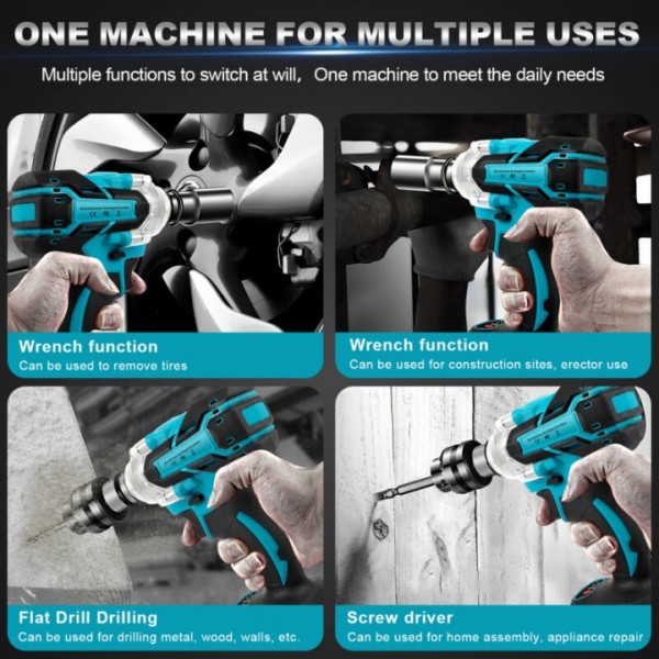 21V Cordless Impact Wrench – 650Nm Powerful Torque Tool