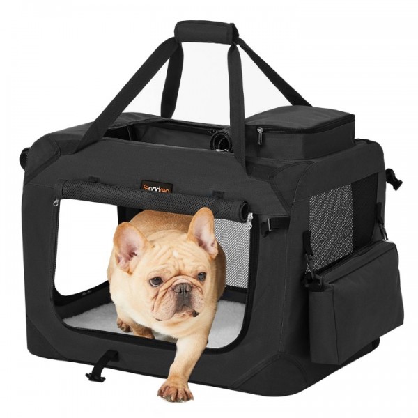 Foldable Oxford Fabric Pet Travel Carrier with Ste...