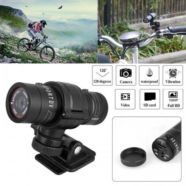 HD Wireless Helmet HandleBar Camera