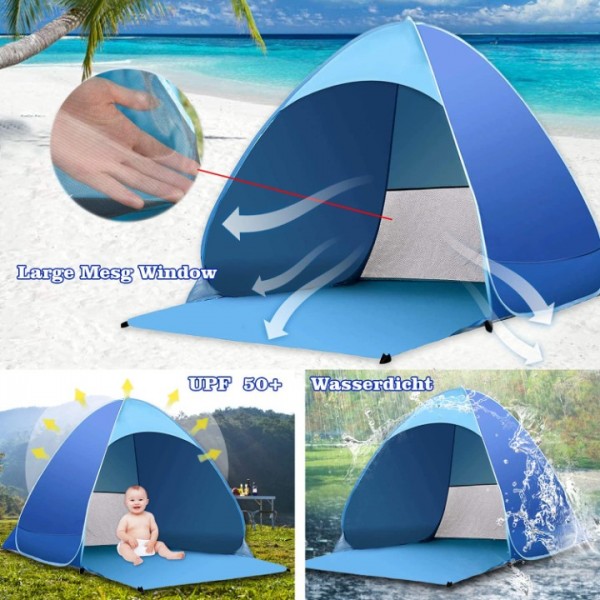Pop Up Beach Tent Camping Garden Shade Sun Shelter Protection Infant Baby 50+UV