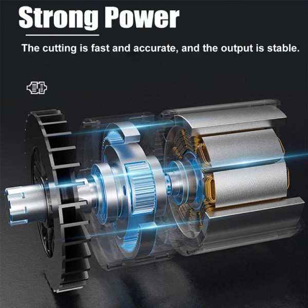 3800rpm 2 Akku Säbelsäge Mit 4 Sägeblätter Elektrische Reciprosäge Tigersäge DE