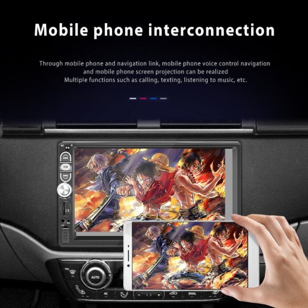 7" Android 10 Autoradio Navi MIT Kamera 1 DIN Radio Bluetooth USB AUX FM RDS DE