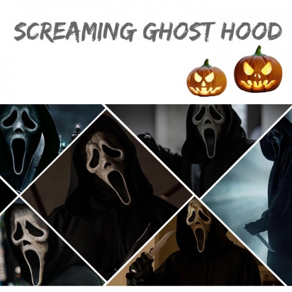 Realistic Latex Skull Mask for Halloween Horror Party Costume