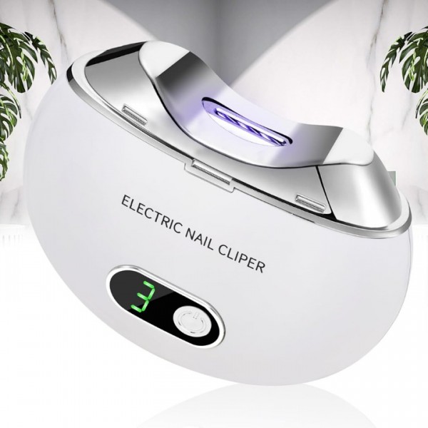 Electric Nail Clipper with Storage Box Rechargeabl...