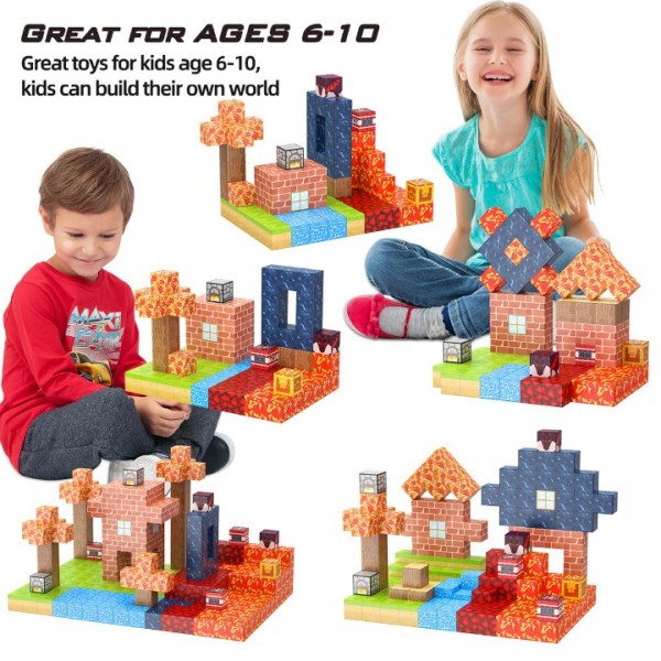 100-Piece Magnetic Building Blocks STEM Toy