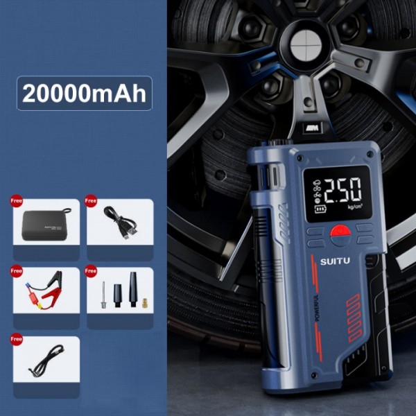 12V Car Jump Starter & Air Compressor with LED