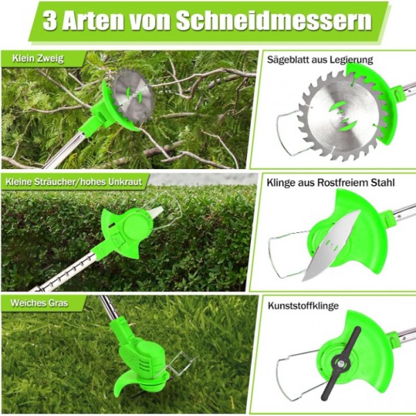 21V 800W Cordless Grass Trimmer