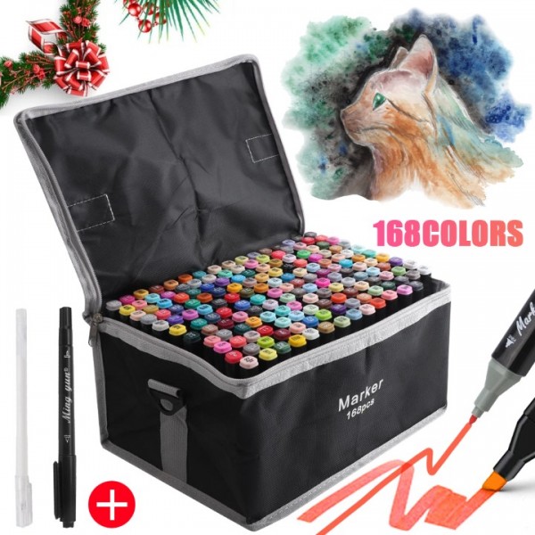 Filzstifte~ Set Marker Stifte 168Tlgfarben Marker Pen Stift Malstifte Zeichnen