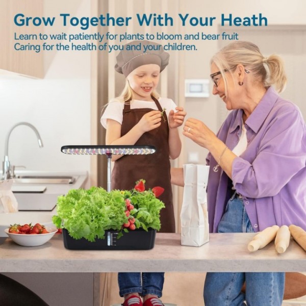 Indoor Hydroponic Growing System with LED Light