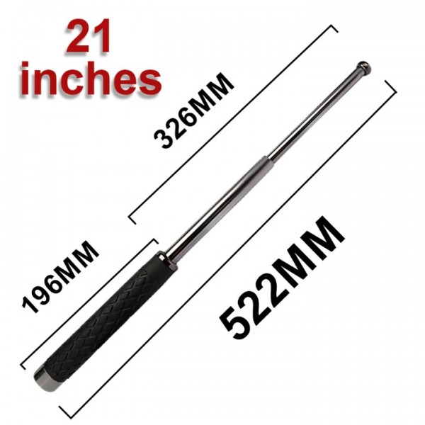  21Zoll Teleskopstange Teleskopstöcke Telescopic Rod Einstellbar Stahl Wanderstoc
