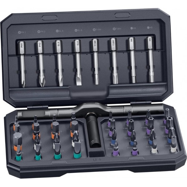 42-in-1 Magnetic Ratchet Screwdriver Set with S2 Steel Bits